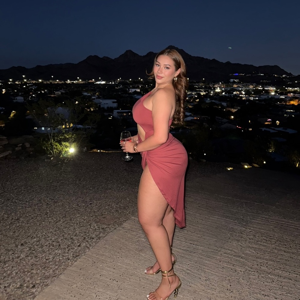 Fashion Nova Asymmetrical Sleeveless Pink Dress